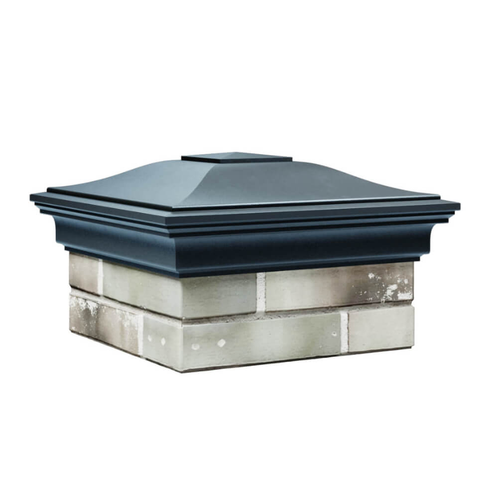 Колпак Zking Монблан Серый на столб 1.5х1.5 еврокирпича 0.7НФ (355х355мм) в Минске фото