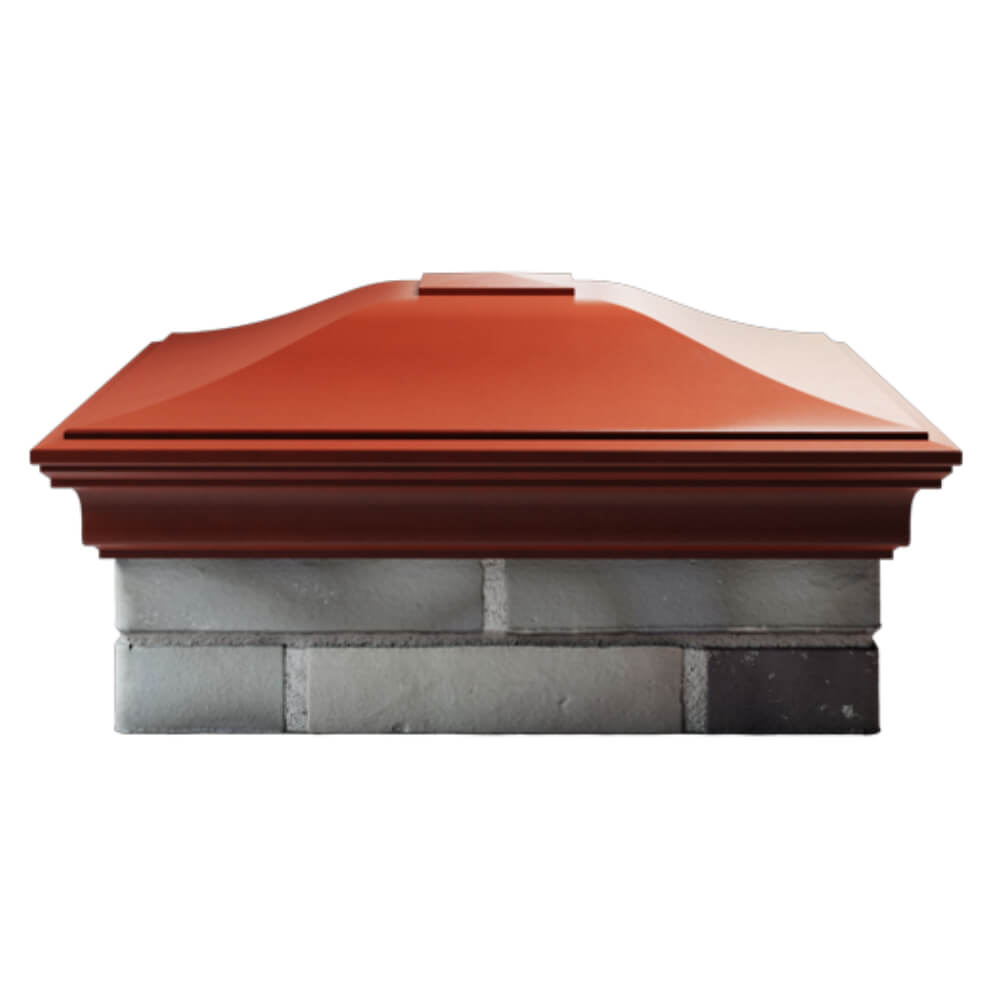 Колпак Zking Монблан Красный на столб 2х2 кирпича (515х515мм) в Минске фото