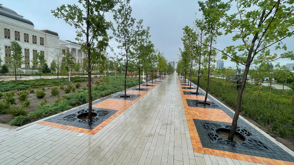 Приствольная решетка для дерева ZKING CRUST 1.2х1.2м Черная в Минске фото