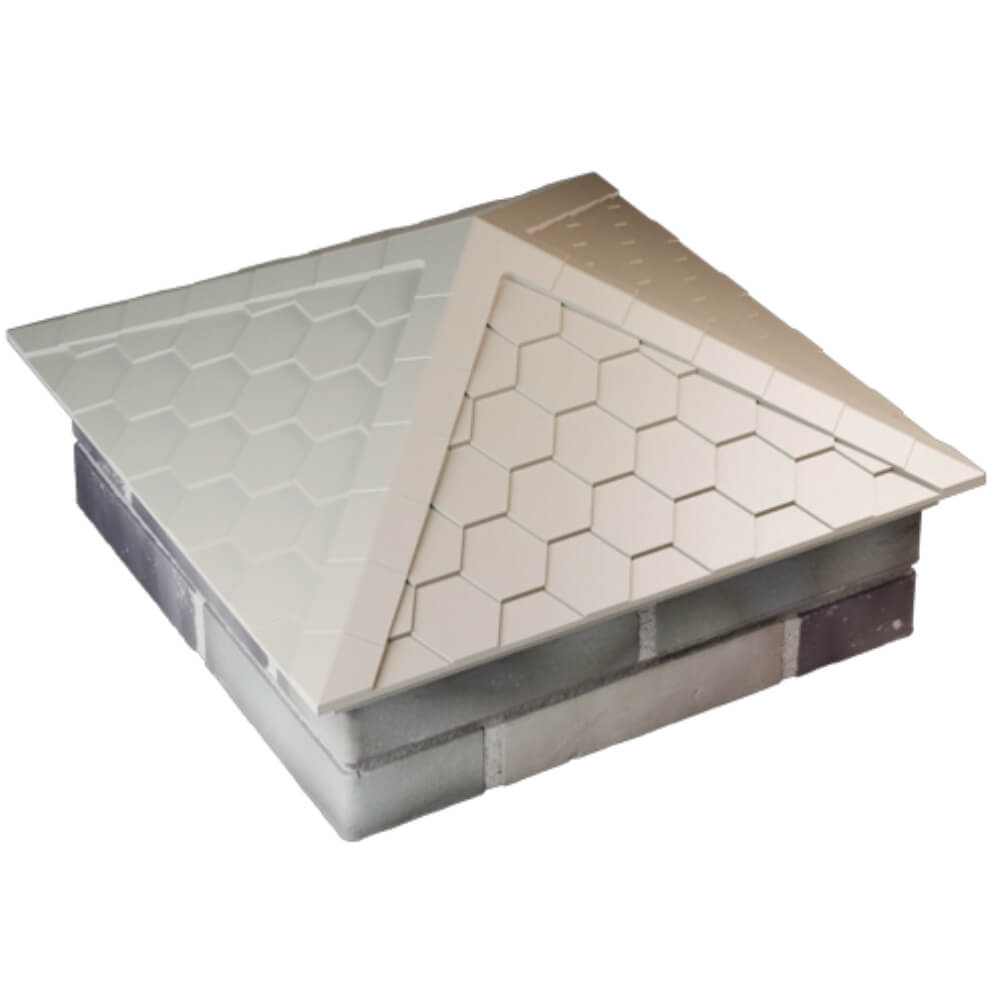 Колпак Zking Эверест Бежевый на столб 2х2 кирпича (535х535мм) Минск фото