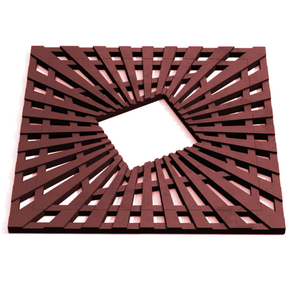 Приствольная решетка для дерева ZKING ATMOSPHERE 1.2х1.2м Коричневая Минск фото