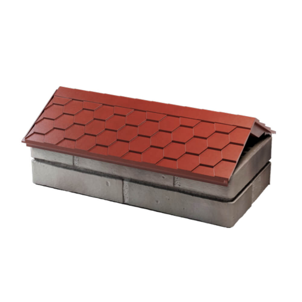 Парапет Zking Эверест Красный с посадкой на 1 кирпич (200/225/255мм) в Минске фото