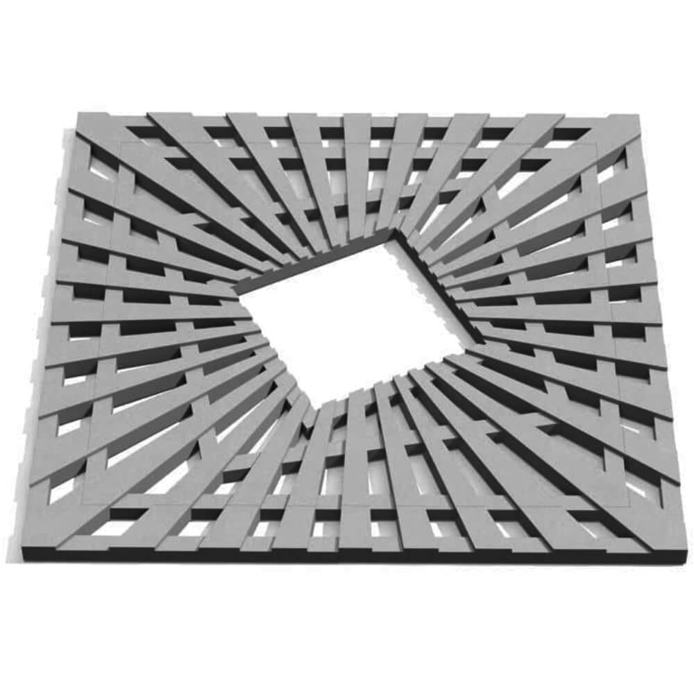 Приствольная решетка для дерева ZKING ATMOSPHERE 1.2х1.2м Серая Минск фото