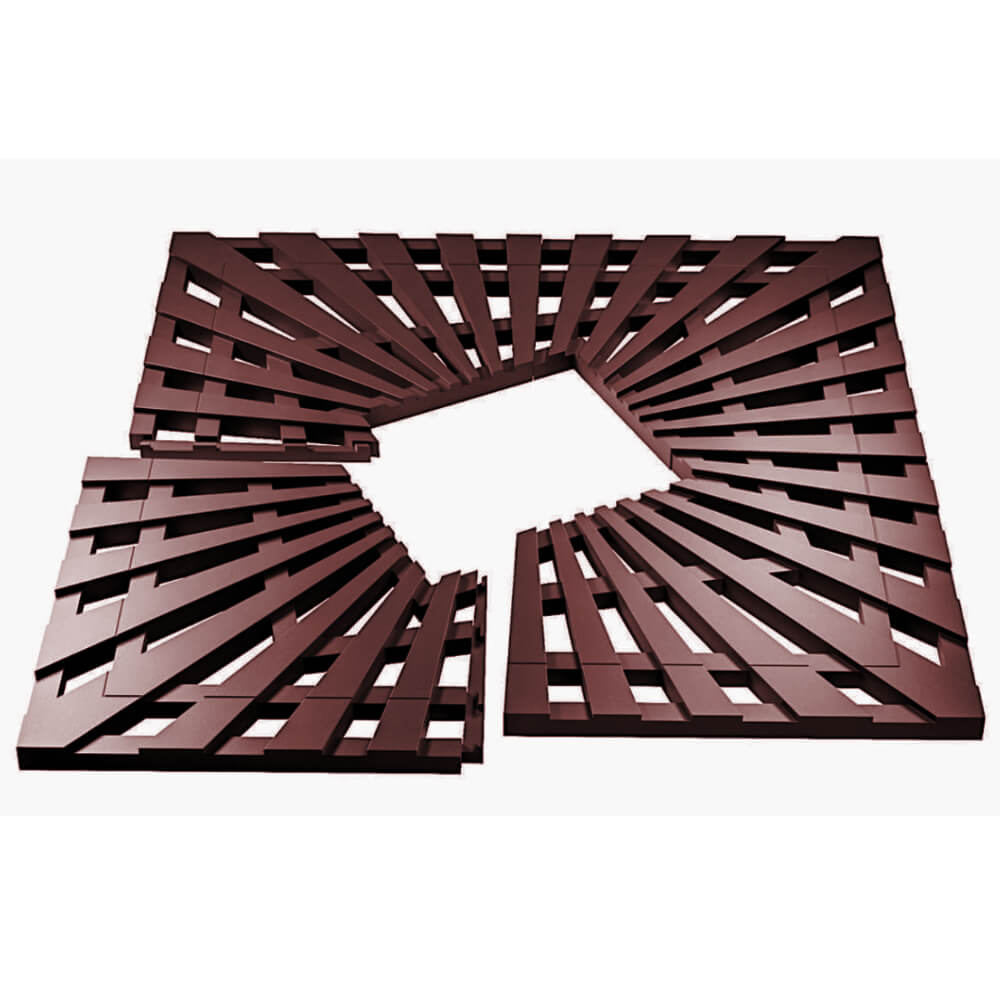 Приствольная решетка для дерева ZKING ATMOSPHERE 1.2х1.2м Коричневая в Минске фото