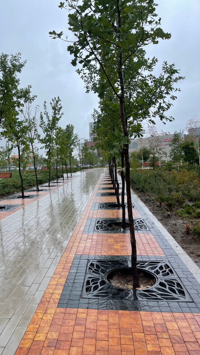 Приствольная решетка для дерева ZKING CRUST 1.2х1.2м Черная в Минске фото