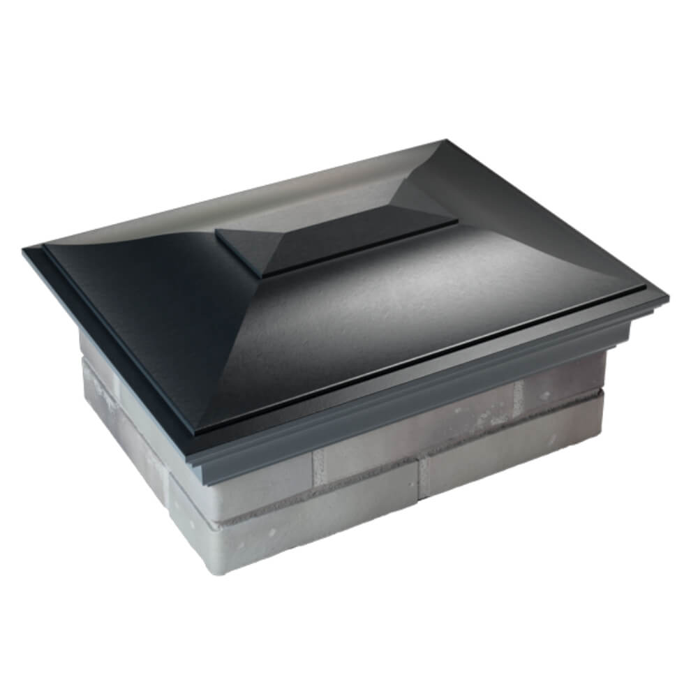 Колпак Zking Монблан Черный на столб 2х1.5 кирпича (515х385мм) Минск фото