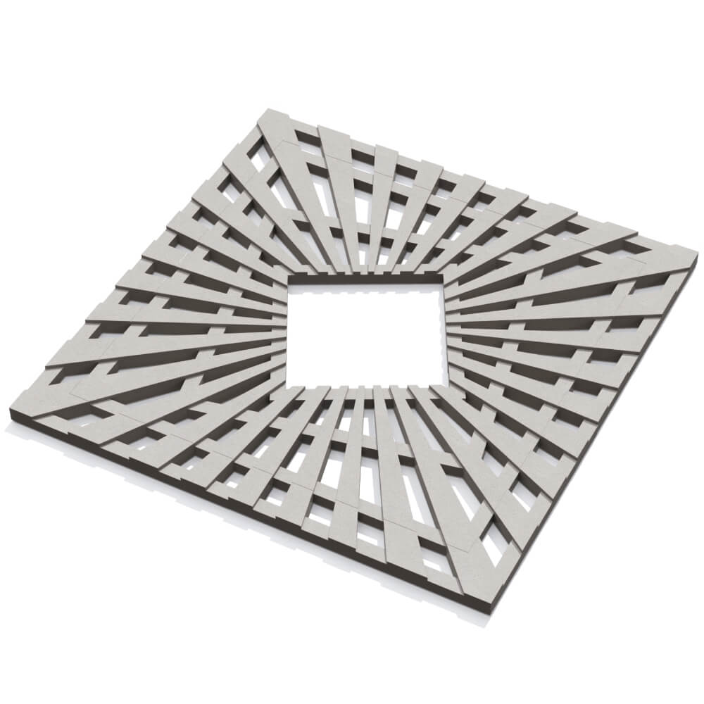 Приствольная решетка для дерева ZKING ATMOSPHERE 1.2х1.2м Бежевая в Минске фото