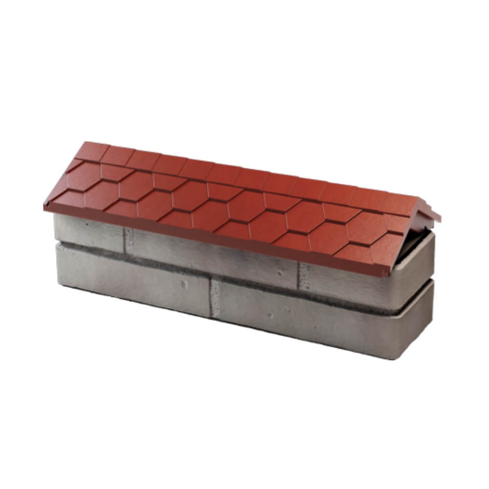 Парапет Zking Эверест Красный с посадкой на 0.5 кирпича (130мм) в Минске фото