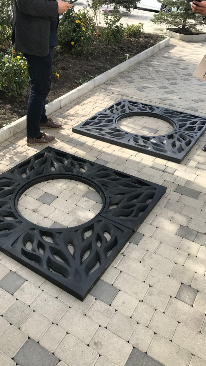 Приствольная решетка для дерева ZKING CRUST 1.2х1.2м Черная в Минске фото