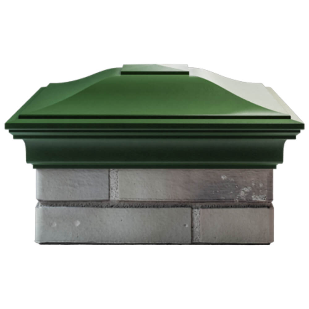 Колпак Zking Монблан Зеленый на столб 1.5х1.5 кирпича (385х385мм) Минск фото