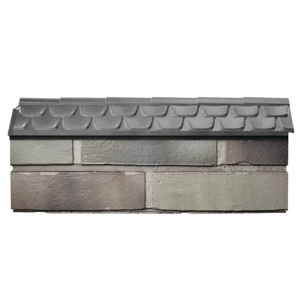 Парапет Zking Эльбрус Серый с посадкой на 0.5 кирпича (130мм) в Минске фото
