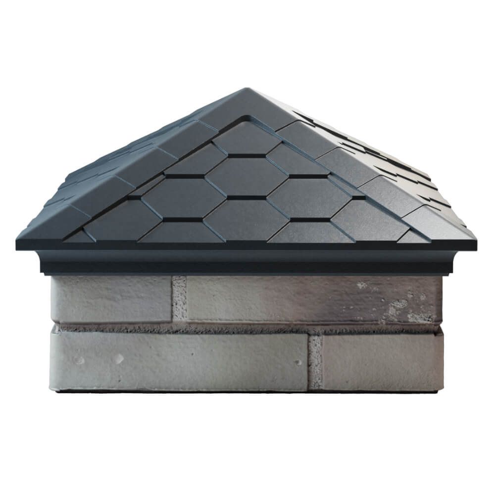 Колпак Zking Эверест Серый на столб 1.5х1.5 кирпича (390х390мм) Минск фото