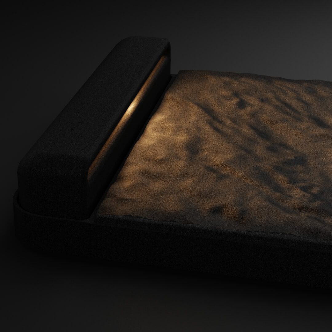 LED Светильник для шаговой плиты STONE Черный Сланец 330х75х98мм Минск фото