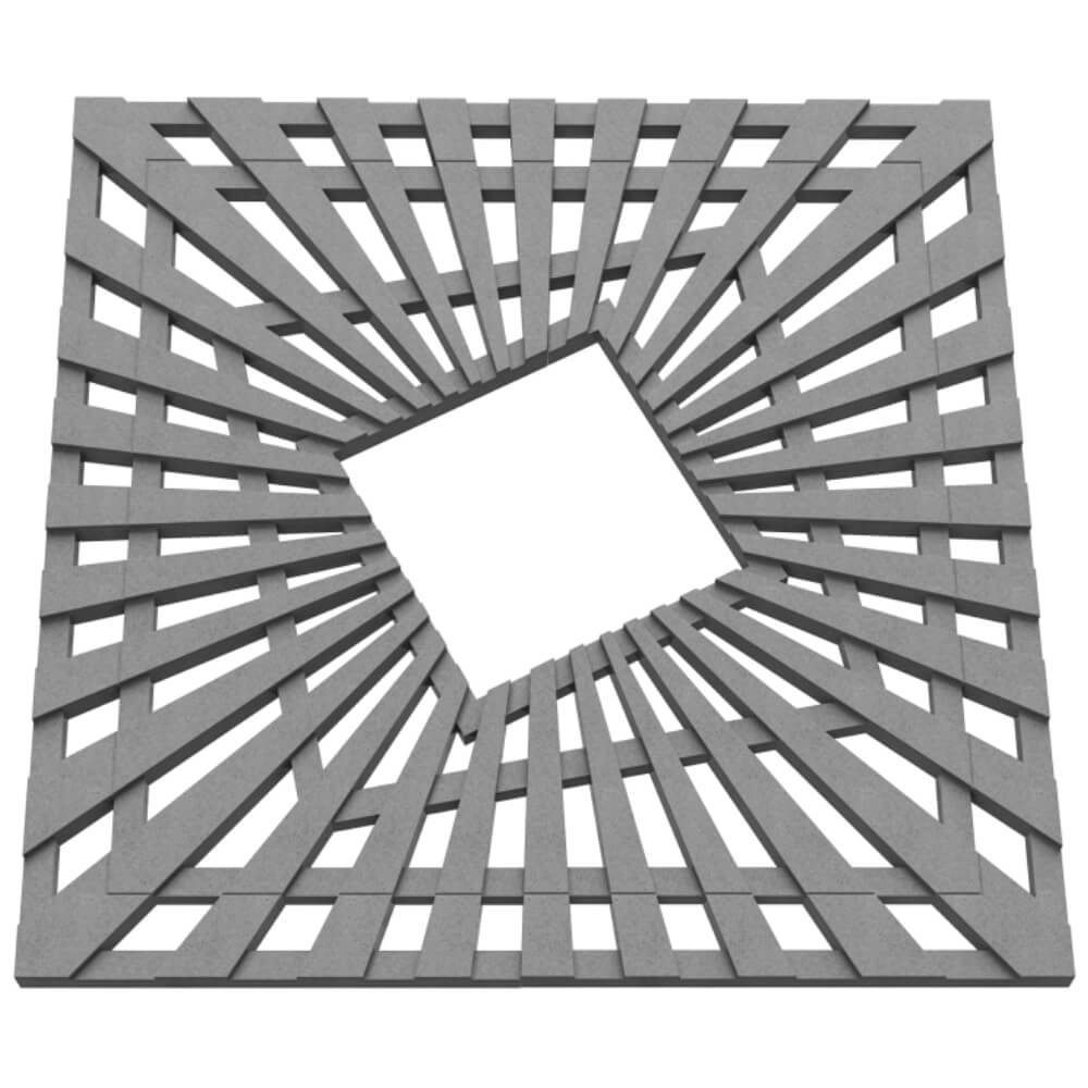 Приствольная решетка для дерева ZKING ATMOSPHERE 1.2х1.2м Серая в Минске фото