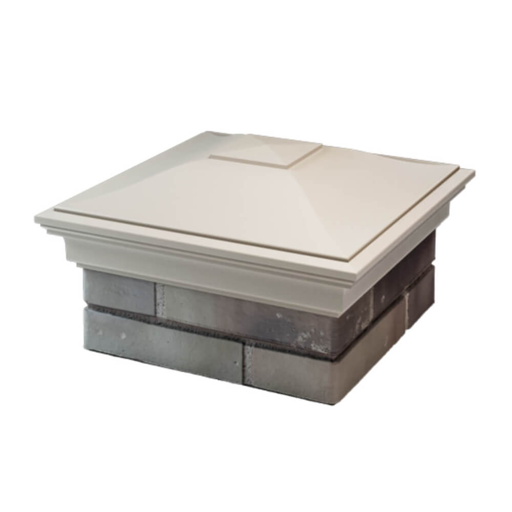 Колпак Zking Монблан Бежевый на столб 1.5х1.5 еврокирпича 0.7НФ (355х355мм) в Минске фото