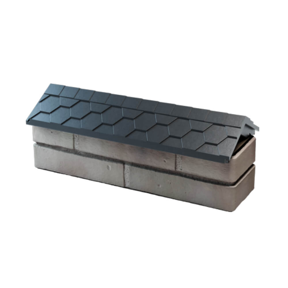 Парапет Zking Эверест Серый с посадкой на 0.5 кирпича (130мм) в Минске фото