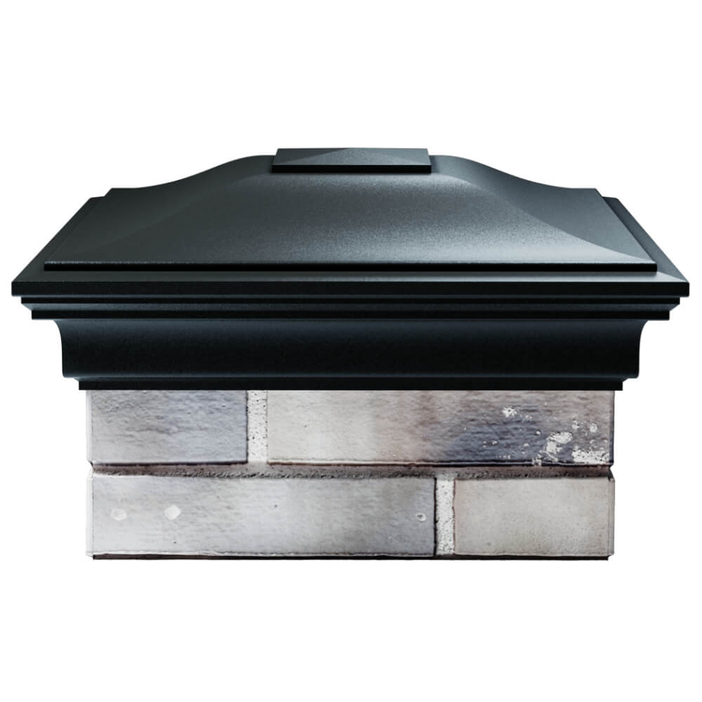 Колпак Zking Монблан Черный на столб 1.5х1.5 кирпича (385х385мм) Минск фото