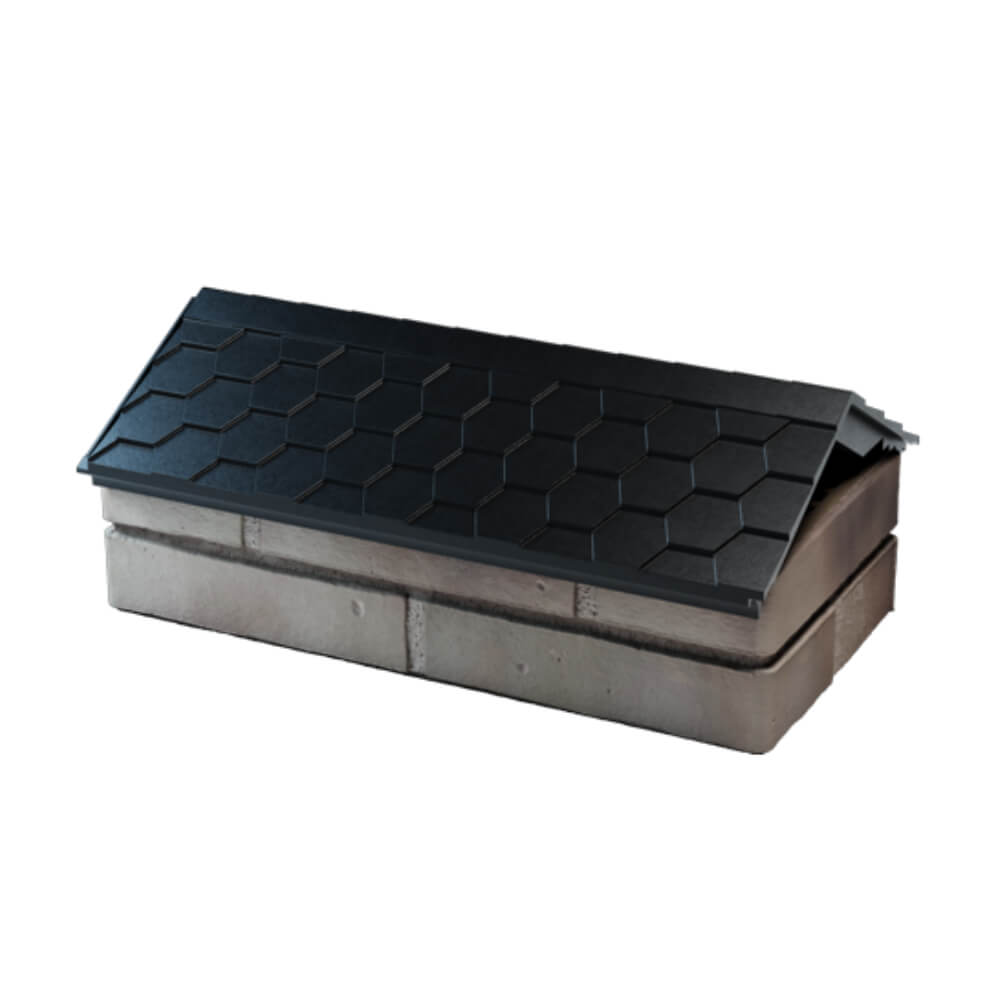 Парапет Zking Эверест Черный с посадкой на 1 кирпич (200/225/255мм) в Минске фото