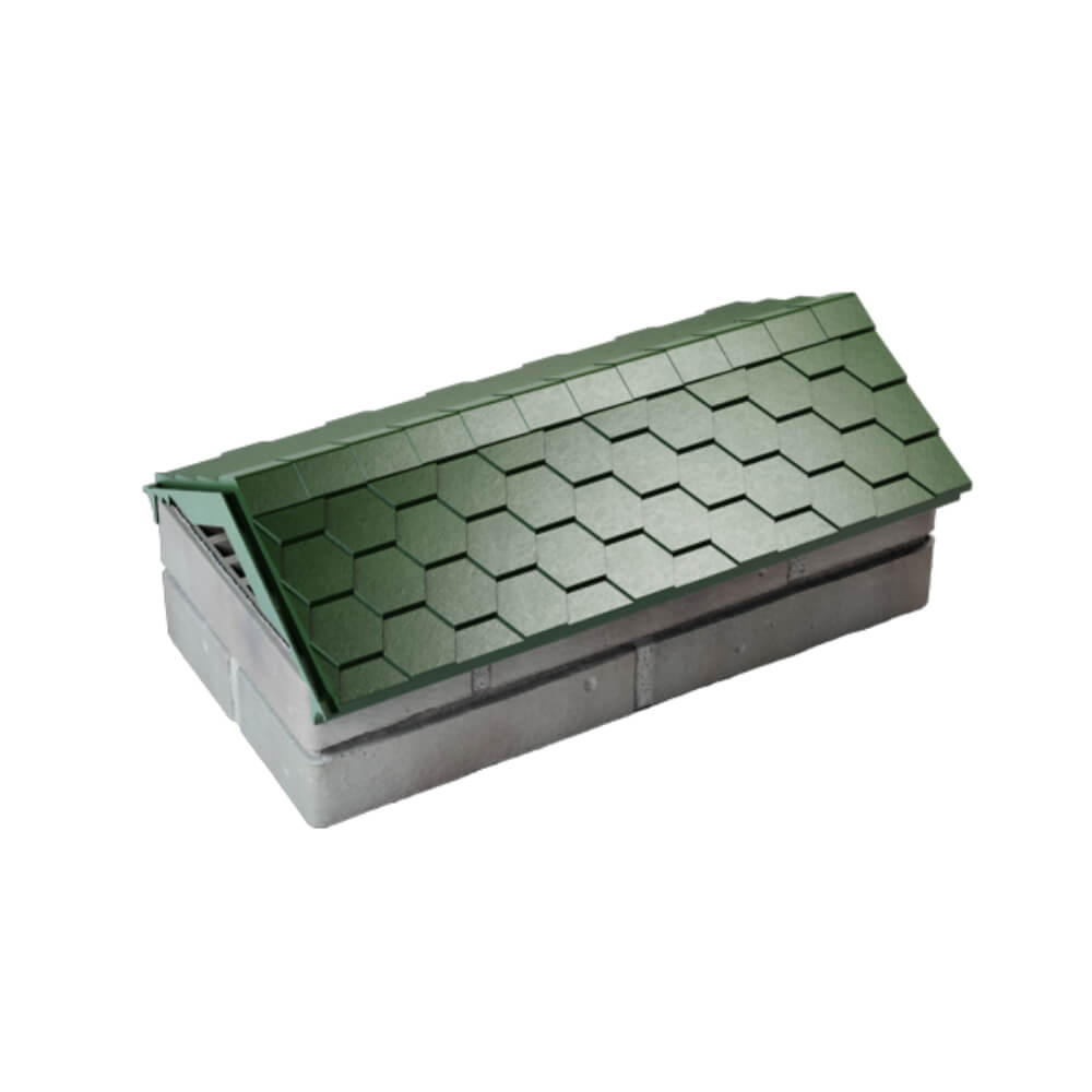 Парапет Zking Эверест Зеленый с посадкой на 1 кирпич (200/225/255мм) в Минске фото