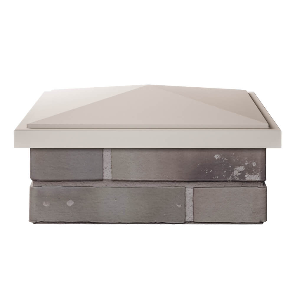 Колпак Zking БонаМоно Бежевый на столб 1.5х1.5 кирпича (385х385, 400х400мм) Минск фото