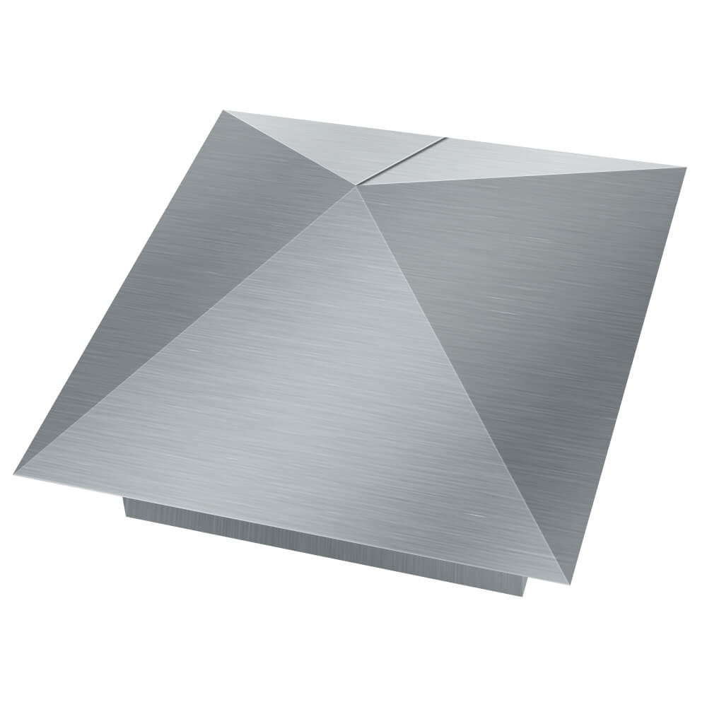 Колпак металлический 380х380мм оцинкованный заборный Минск фото