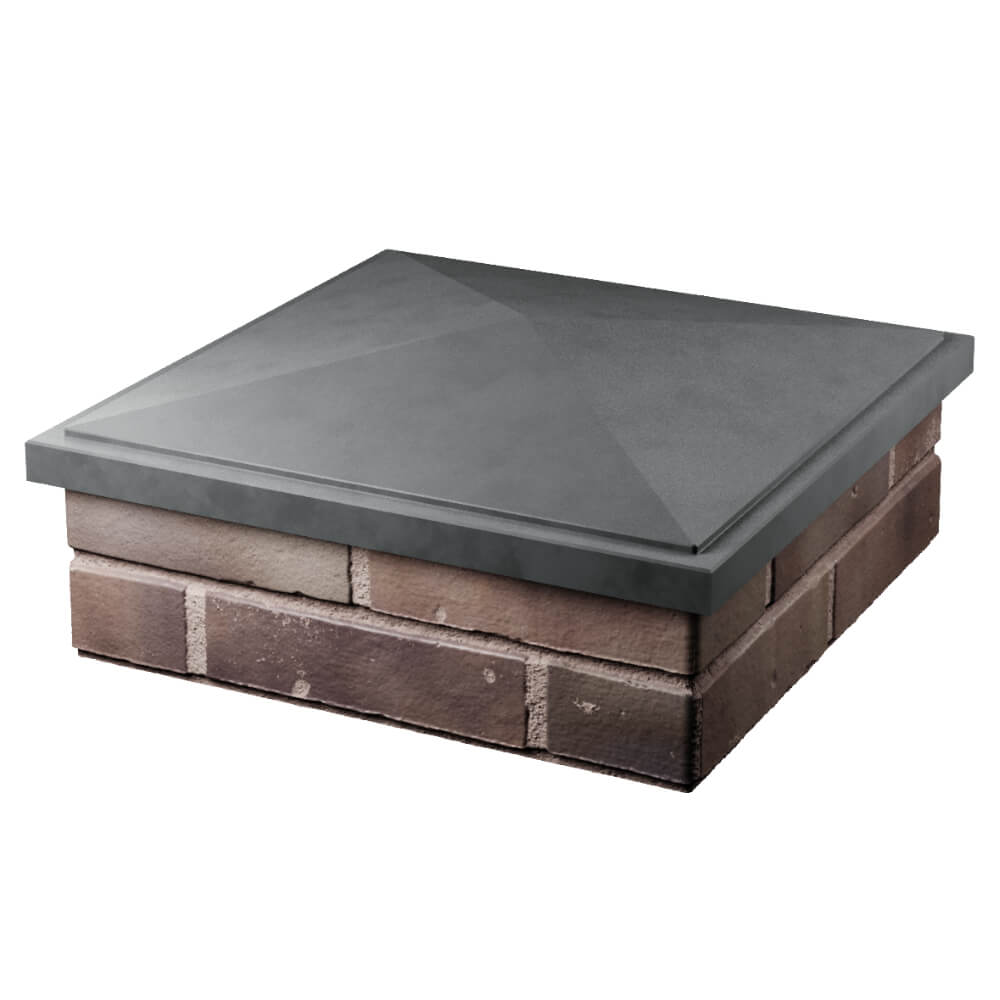 Колпак Zking БонаМоно Серый на столб 2х2 кирпича (515х515, 530х530мм) в Минске фото