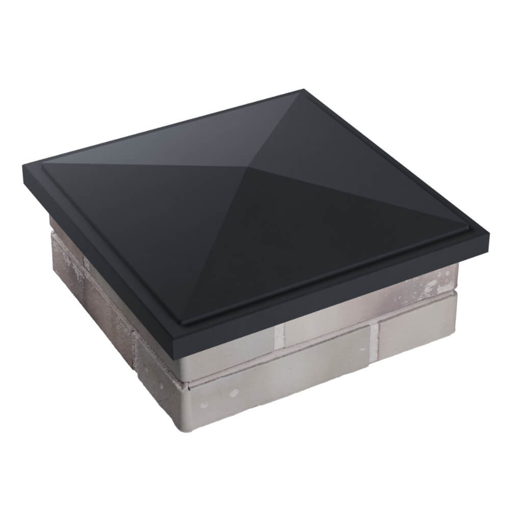 Колпак Zking БонаМоно Серый на столб 1.5х1.5 кирпича (385х385, 400х400мм) в Минске фото