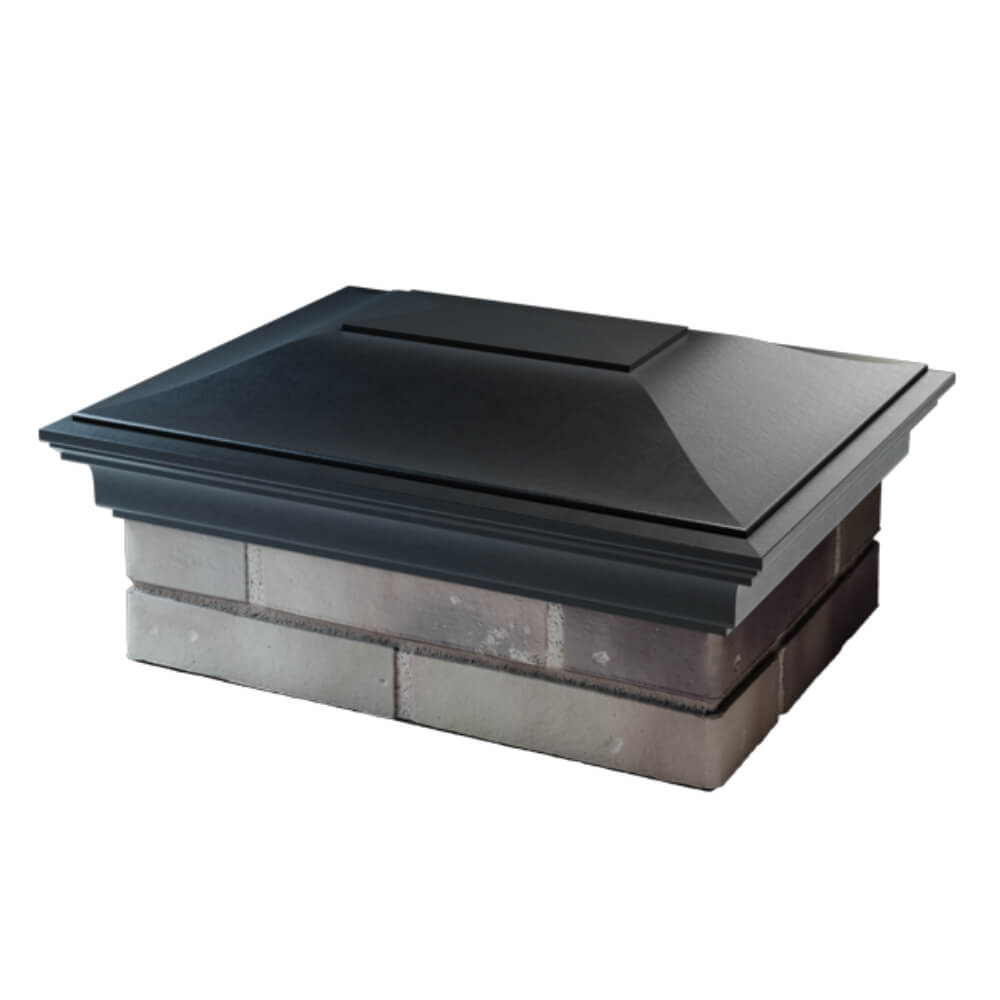 Колпак Zking Монблан Черный на столб 2х1.5 кирпича (515х385мм) в Минске фото