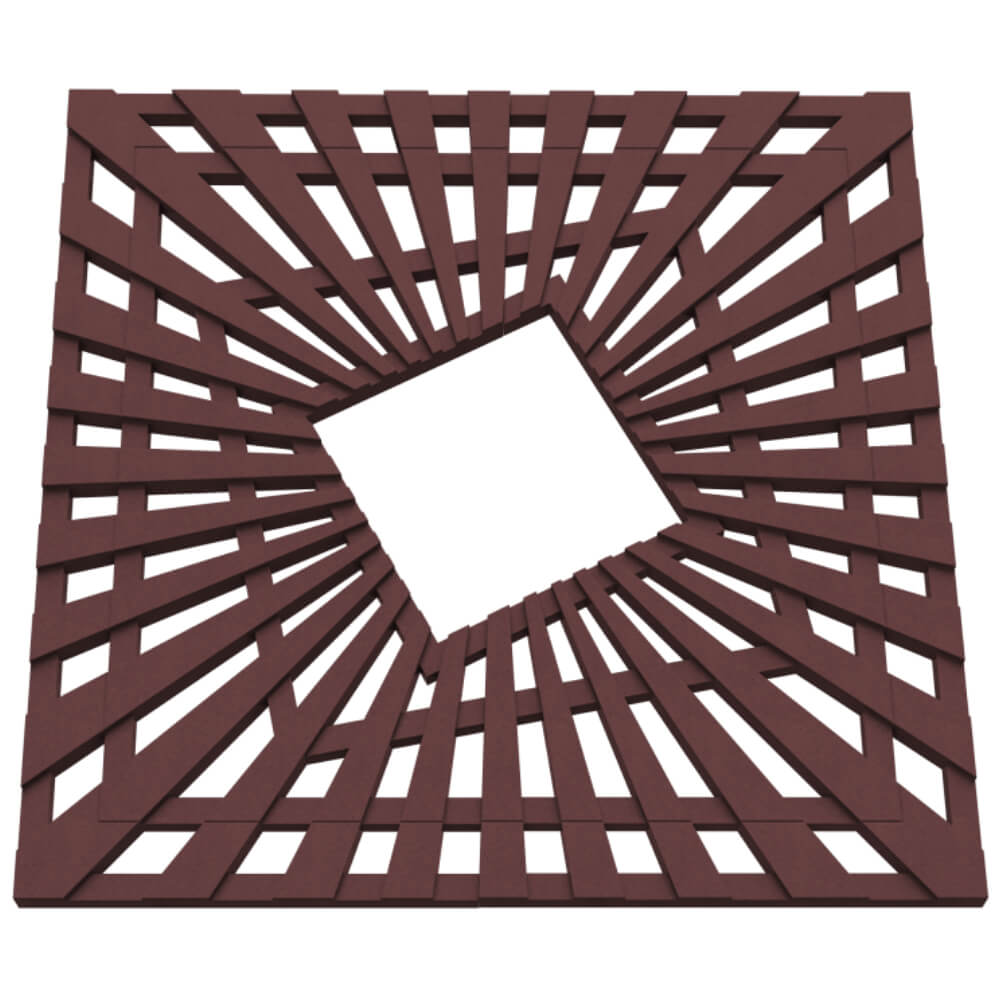 Приствольная решетка для дерева ZKING ATMOSPHERE 1.2х1.2м Коричневая в Минске фото