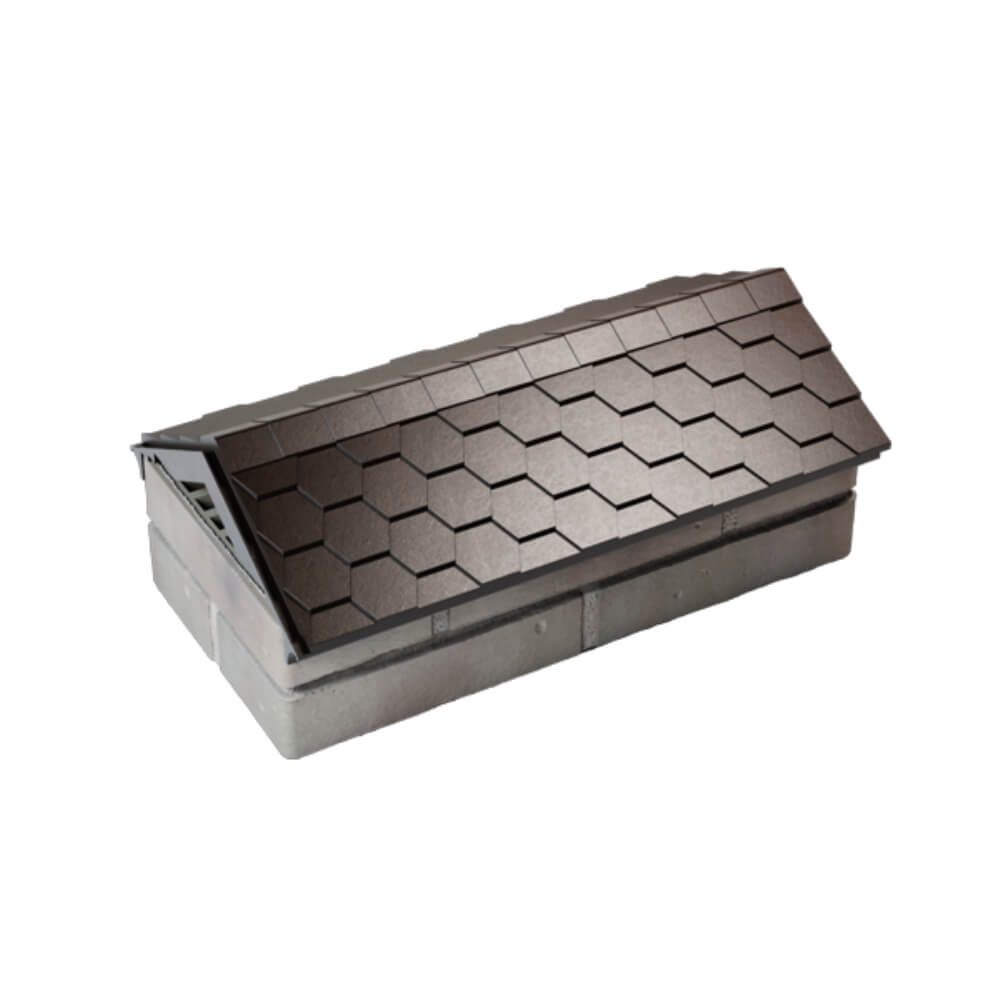 Парапет Zking Эверест Коричневый с посадкой на 1 кирпич (200/225/255мм) в Минске фото