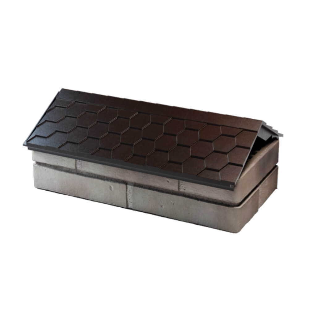 Парапет Zking Эверест Коричневый с посадкой на 1 кирпич (200/225/255мм) в Минске фото