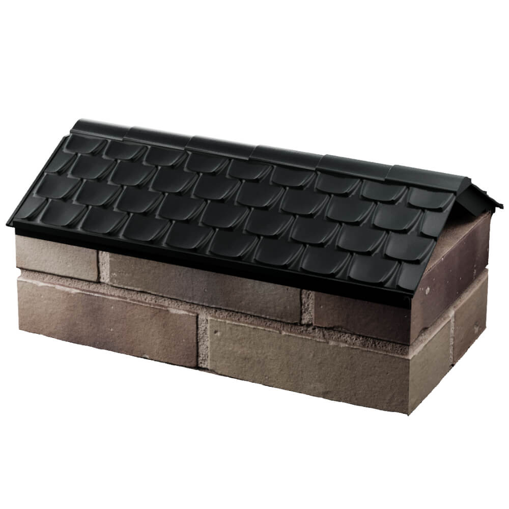 Парапет Zking Эльбрус Черный с посадкой на 1 кирпич (255мм) в Минске фото