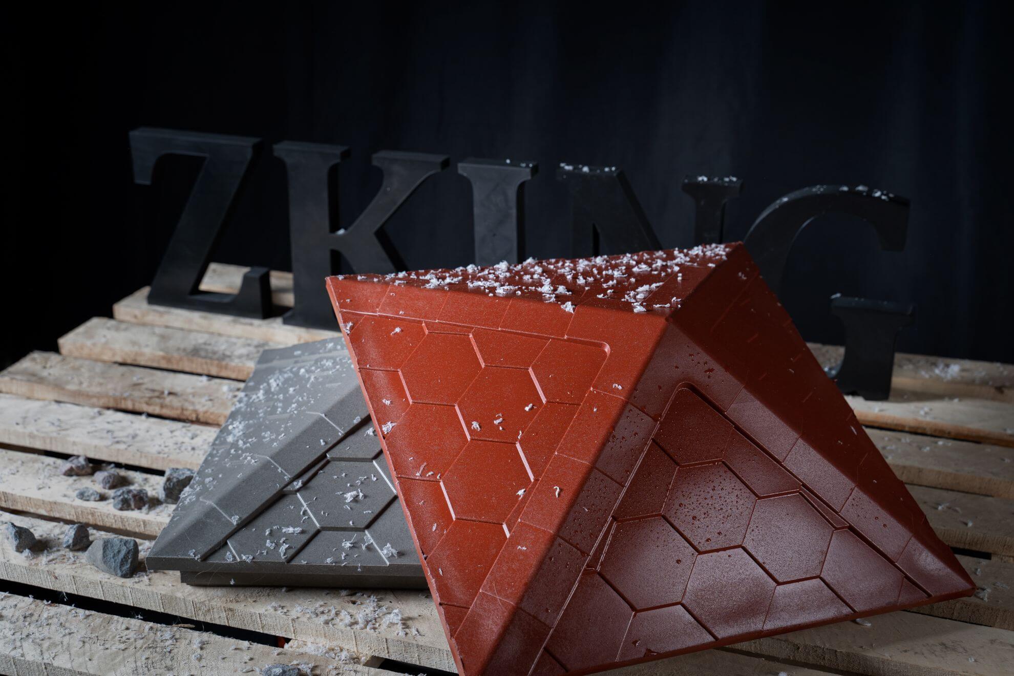 Колпак Zking Эверест Красный на столб 1.5х1.5 кирпича (390х390мм) в Минске фото