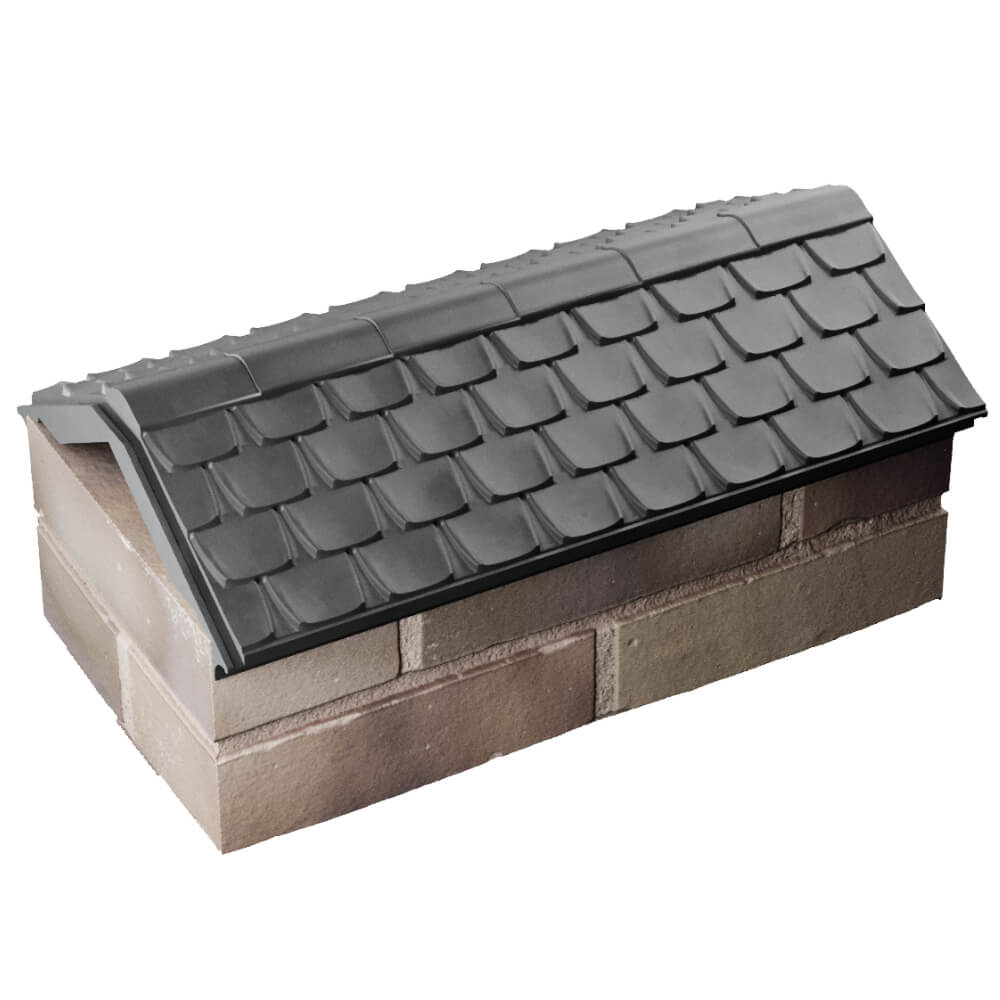 Парапет Zking Эльбрус Серый с посадкой на 1 кирпич (255мм) в Минске фото