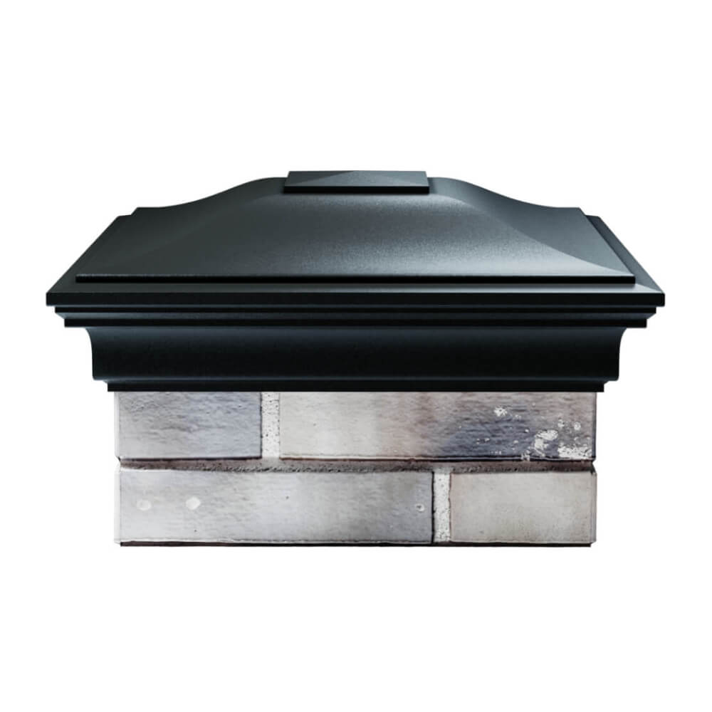 Колпак Zking Монблан Черный на столб 1.5х1.5 еврокирпича 0.7НФ (355х355мм) Минск фото