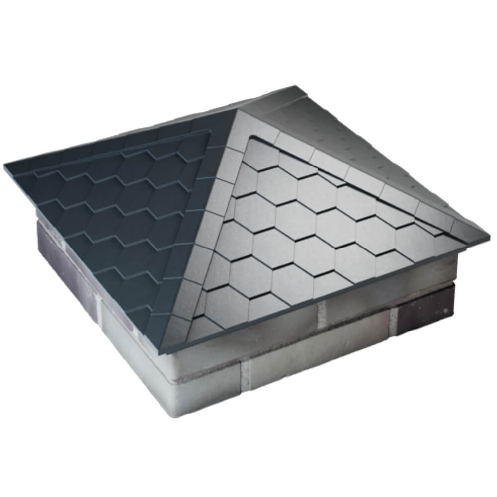 Колпак Zking Эверест Серый на столб 2х2 кирпича (535х535мм) Минск фото