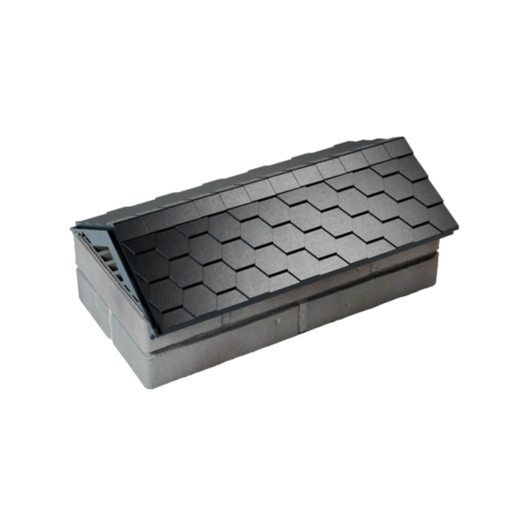 Парапет Zking Эверест Черный с посадкой на 1 кирпич (200/225/255мм) в Минске фото