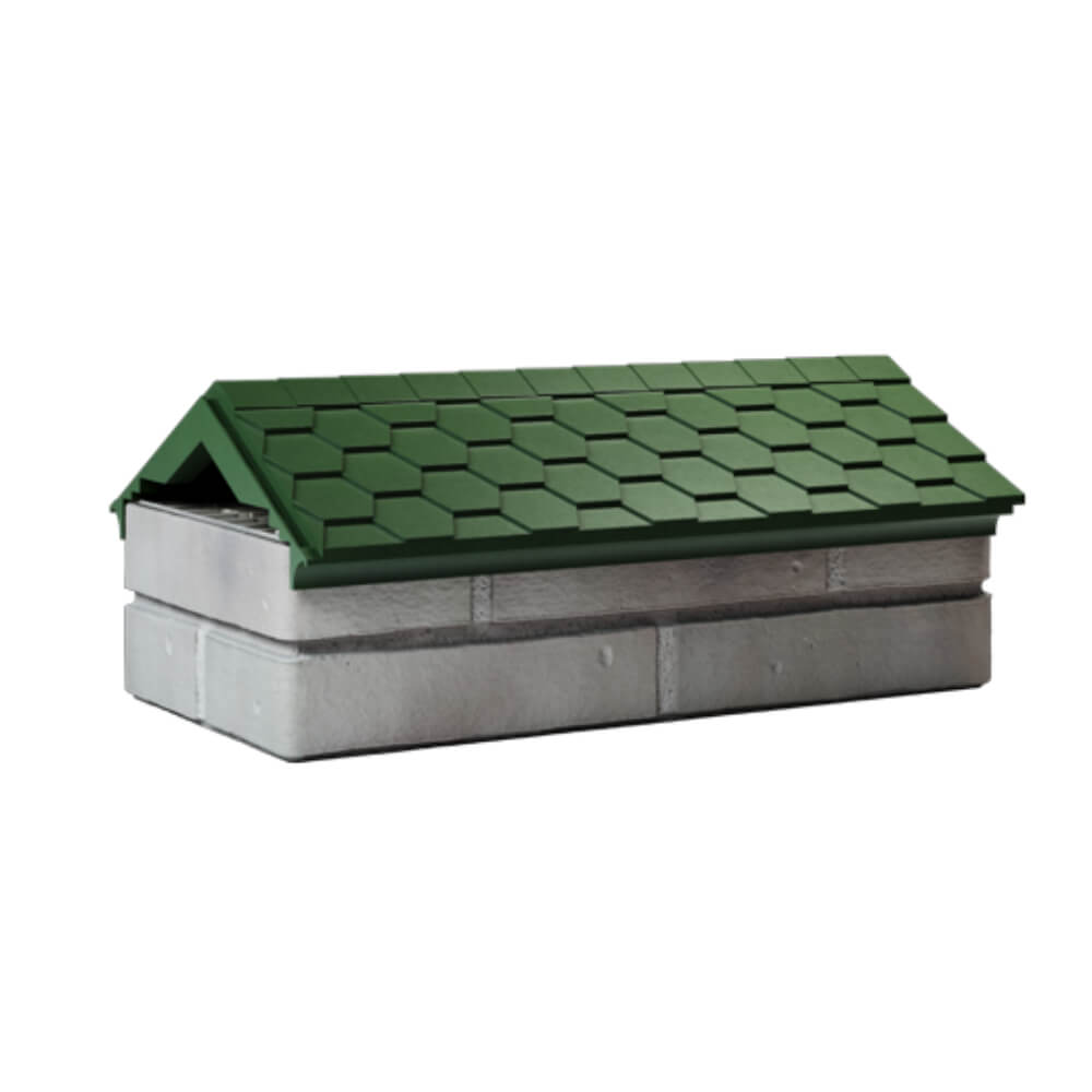 Парапет Zking Эверест Зеленый с посадкой на 1 кирпич (200/225/255мм) Минск фото