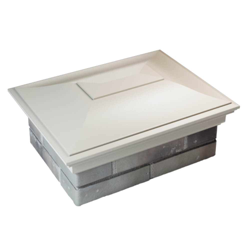 Колпак Zking Монблан Бежевый на столб 2х1.5 кирпича (515х385мм) Минск фото