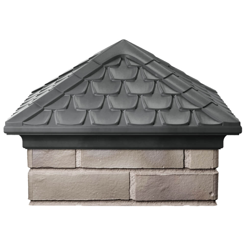 Колпак Zking Эльбрус Серый на столб 1.5х1.5 кирпича (385х385мм) Минск фото