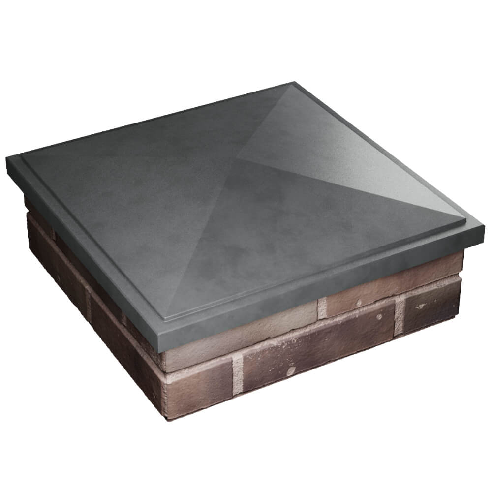 Колпак Zking БонаМоно Серый на столб 2х2 кирпича (515х515, 530х530мм) в Минске фото