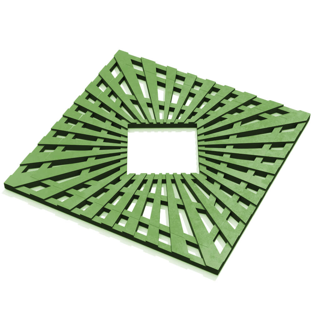 Приствольная решетка для дерева ZKING ATMOSPHERE 1.2х1.2м Зеленая в Минске фото