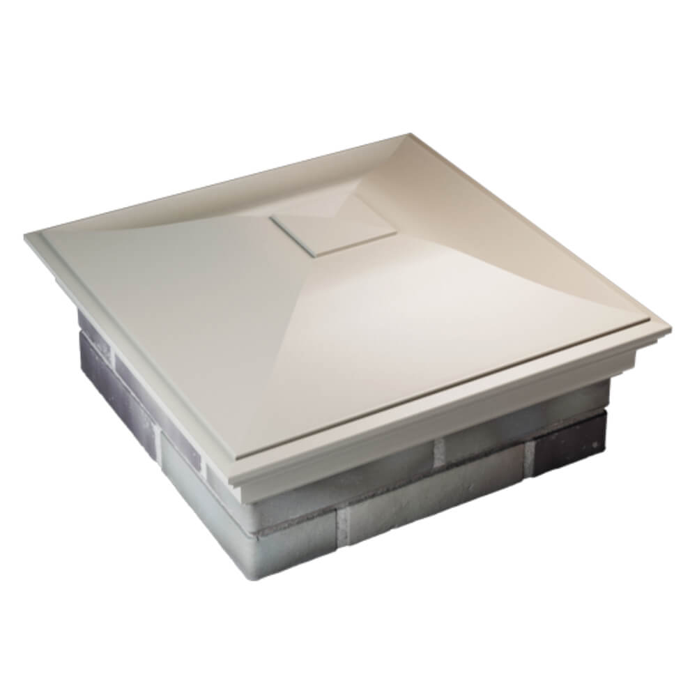 Колпак Zking Монблан Бежевый на столб 2х2 кирпича (515х515мм) Минск фото