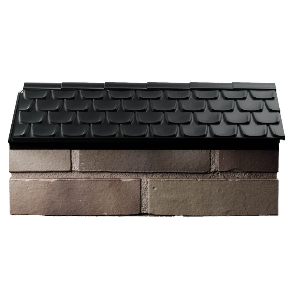 Парапет Zking Эльбрус Черный с посадкой на 1 кирпич (255мм) в Минске фото