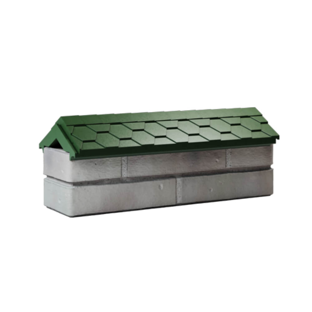 Парапет Zking Эверест Зеленый с посадкой на 0.5 кирпича (130мм) Минск фото