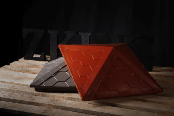 Колпак Zking Эверест Красный на столб 1.5х1.5 кирпича (390х390мм) в Минске фото