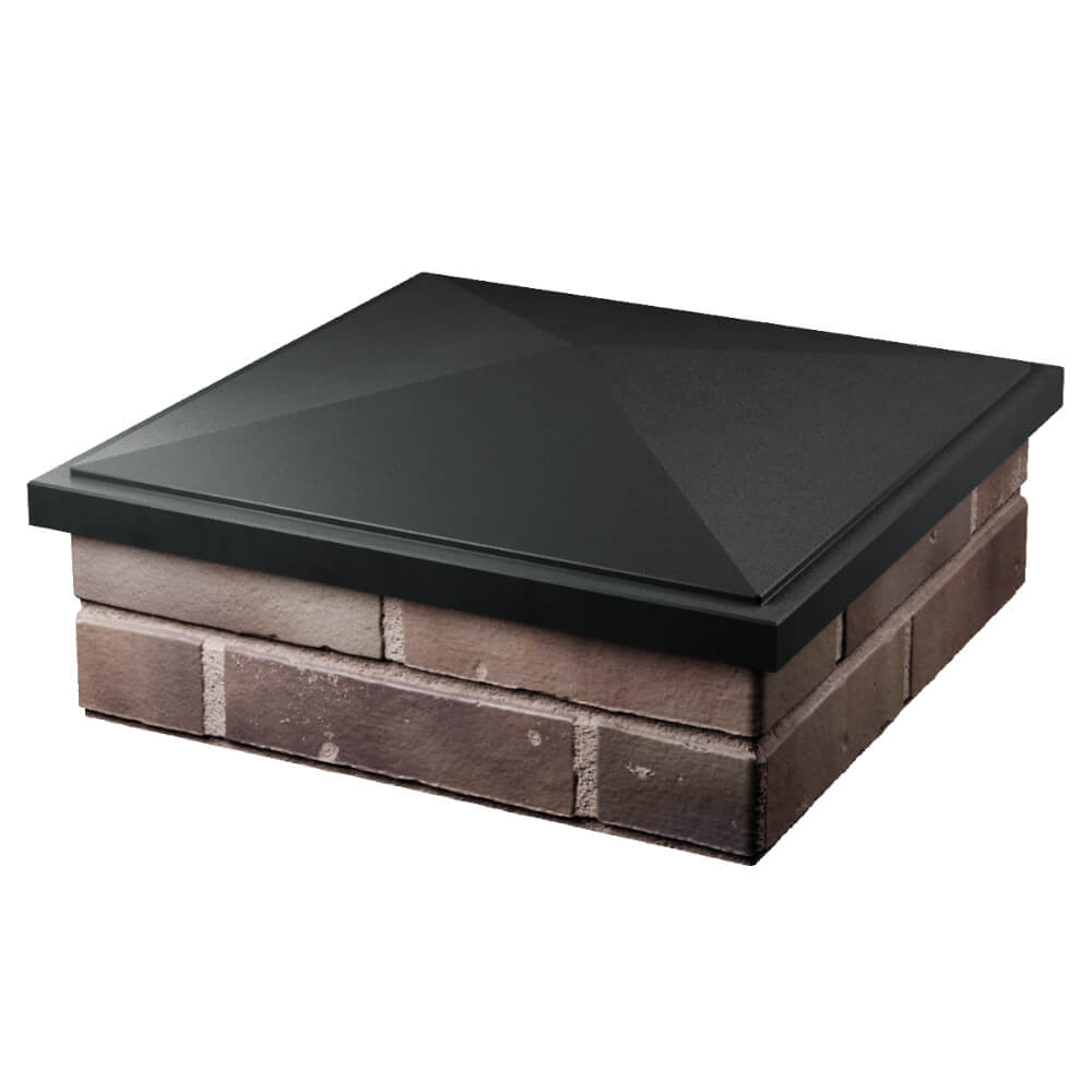 Колпак Zking БонаМоно Черный на столб 2х2 кирпича (515х515, 530х530мм) в Минске фото