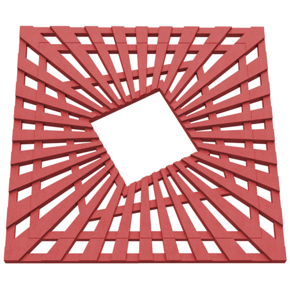 Приствольная решетка для дерева ZKING ATMOSPHERE 1.2х1.2м Красная в Минске фото