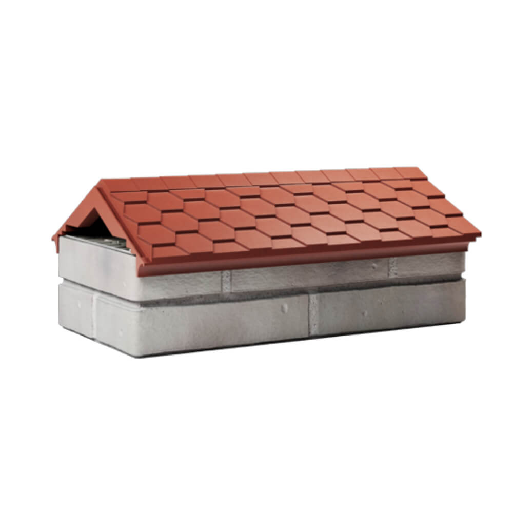Парапет Zking Эверест Красный с посадкой на 1 кирпич (200/225/255мм) Минск фото