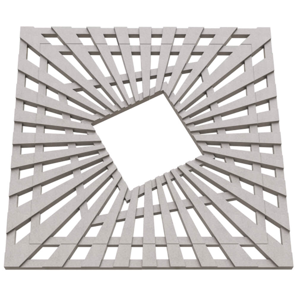 Приствольная решетка для дерева ZKING ATMOSPHERE 1.2х1.2м Бежевая в Минске фото